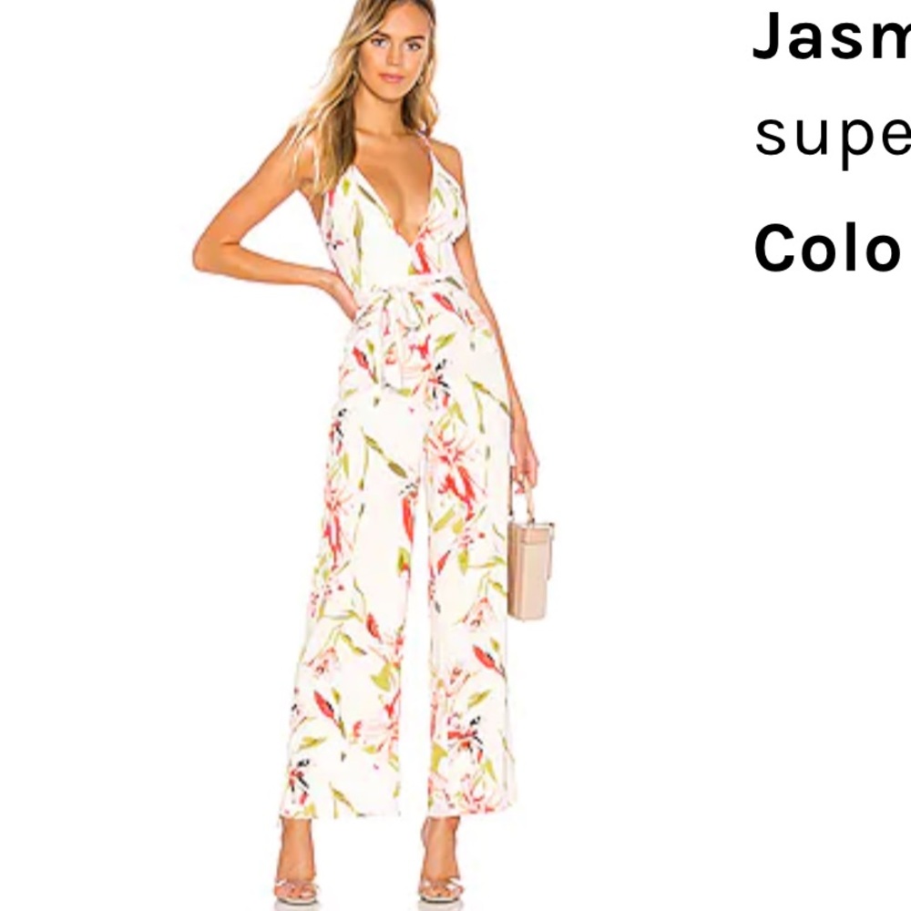 Superdown floral printed jumpsuit XS
